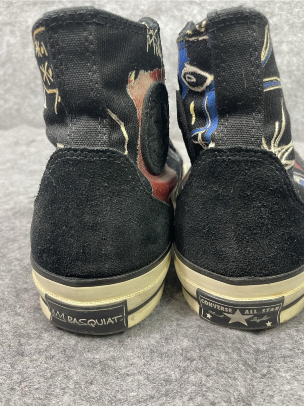 Converse Chuck Taylor All Star Basquiat Shoes Mens Size 9 Black High Top 172585C - Picture 3 of 14